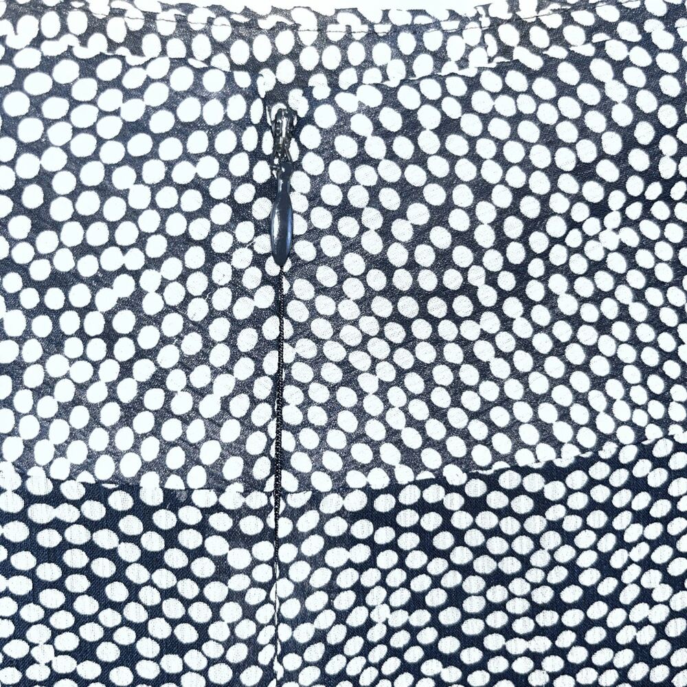 Liz & Co Women’s Abstract Polka Dot A-line Knee Length Skirt Size 8 Flowy - Picture 4 of 6